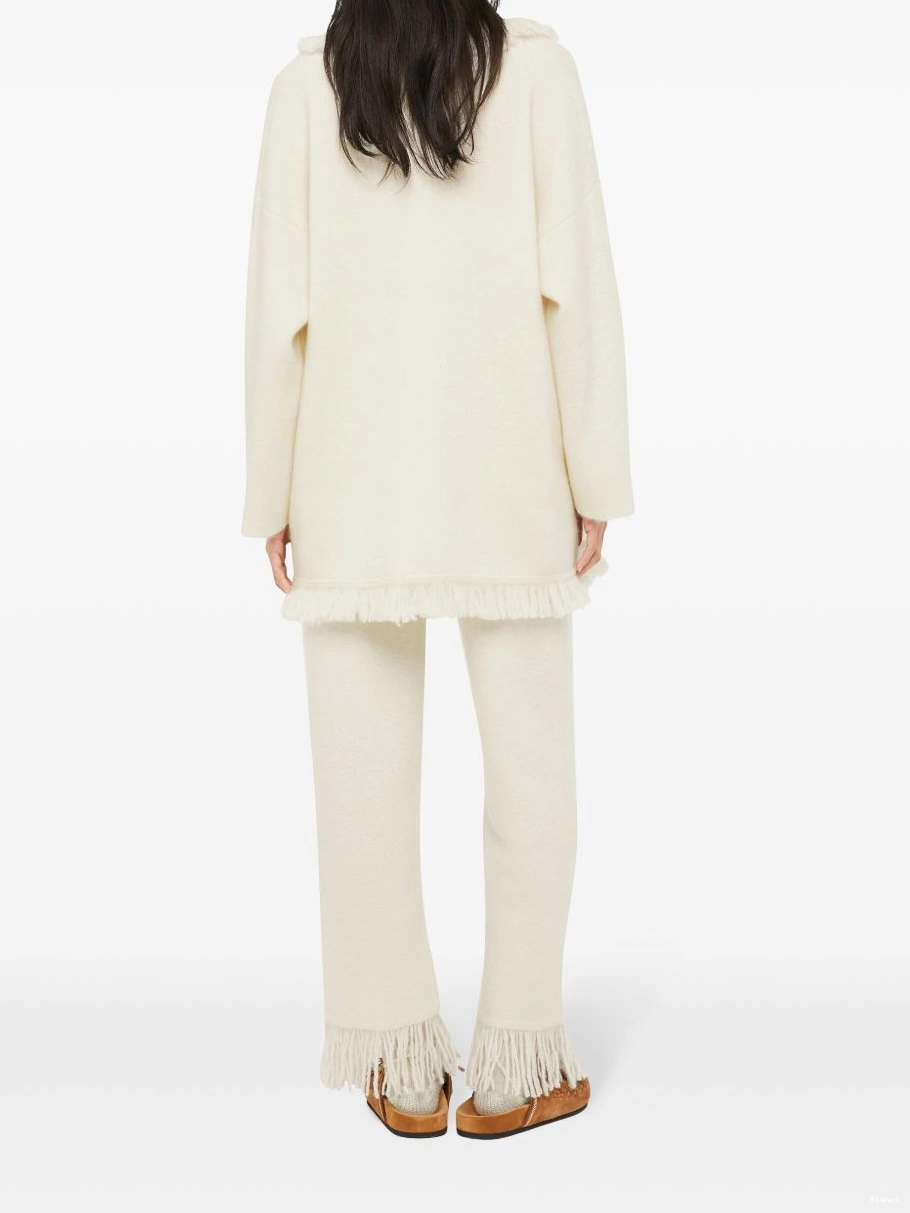 Cheap Alanui cardigan cashmere-blend fringed-edge Women 0709